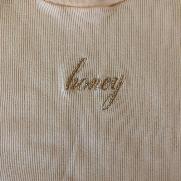 Brandy Melville Helen Honey Shirt - Picture 2 of 2